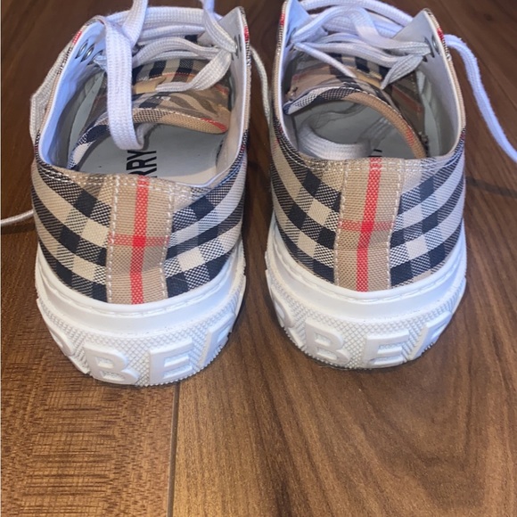 Burberry Check Cotton Sneakers - Picture 6 of 7